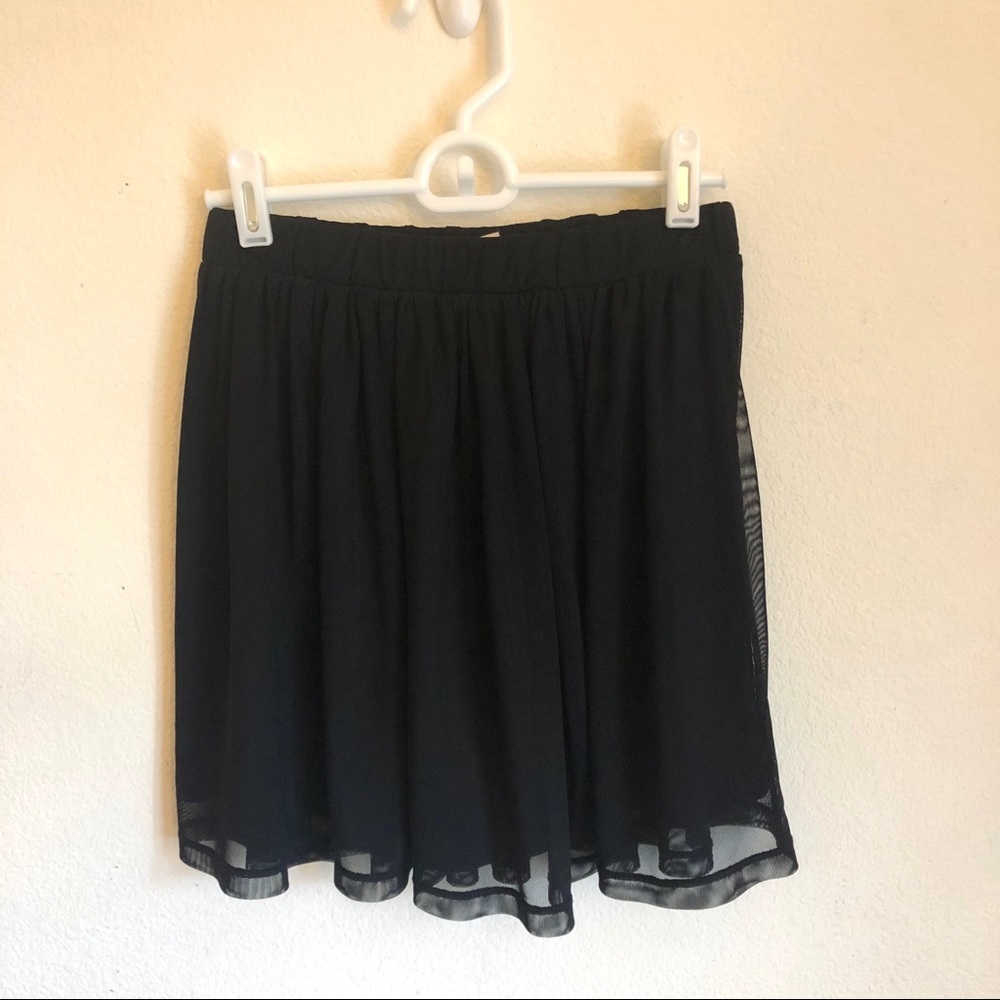 LA Hearts Pacsun mesh overlay skater skirt